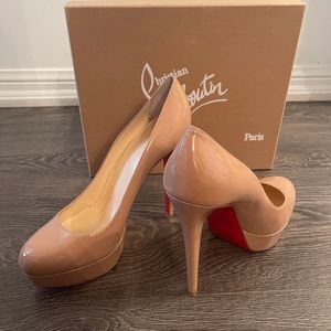 Christian Louboutin Bianca nude patent